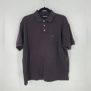 Patagonia Black 1/4 Button Short Sleeve Polo Shirt L